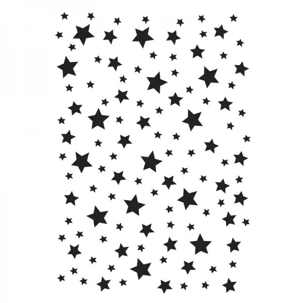 Laser-Kunststoff-Schablone, DIN A4, Hintergrund 1, Sterne