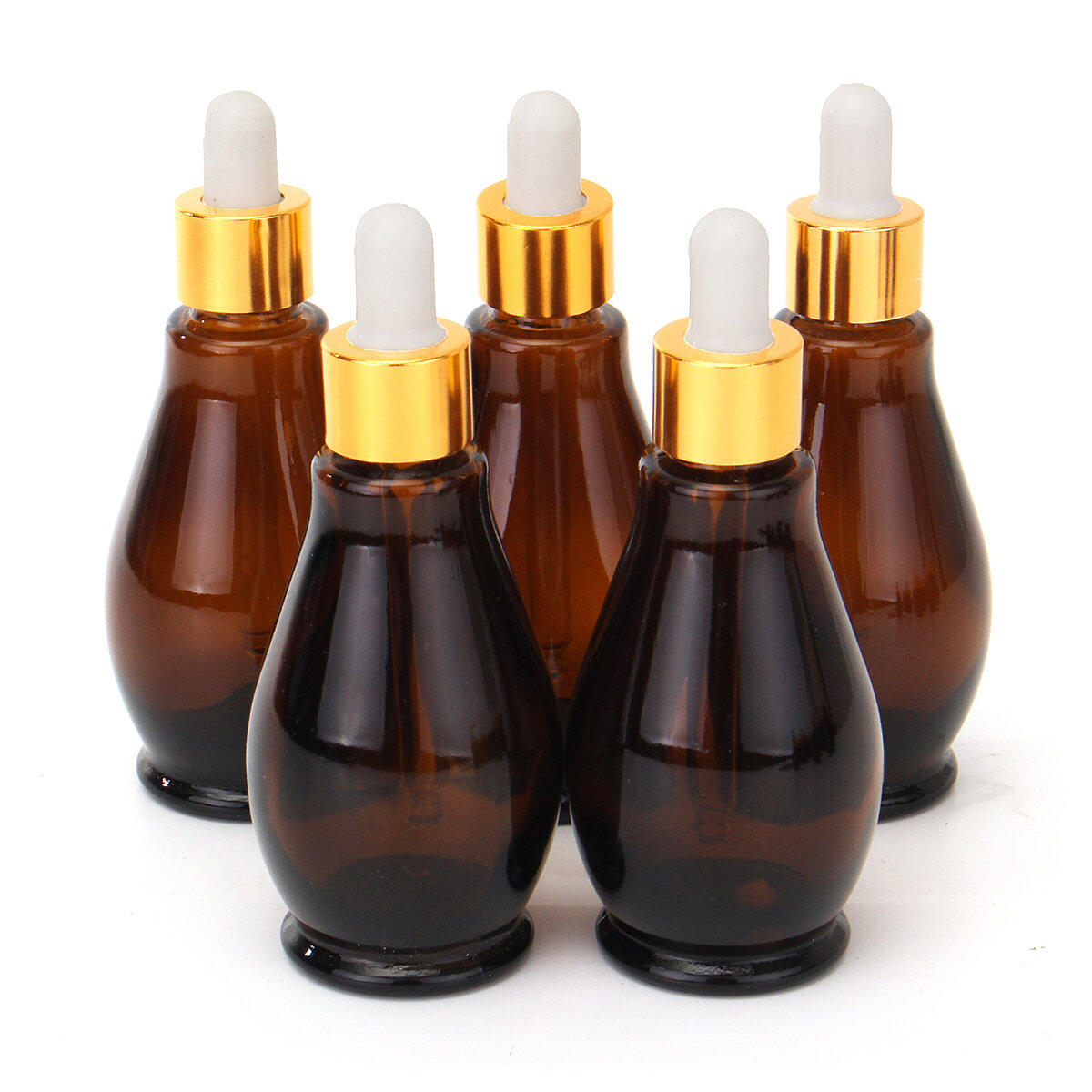 5Pcs Pipette Eye Dropper Bottles for Perfume Essential Oil