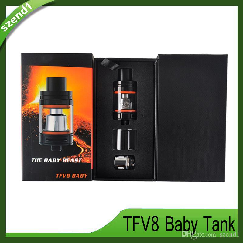 TFV8 Baby Tank With 3ml Adopts New Turbo Engines - V8 Baby-Q2 Dual Core Cloud Beast Free Shipping By DHL 0266108