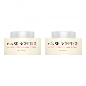 Skinception Intensive Stretch Mark Therapy - Beruhigende Creme - 120ml Hautanwendung - 2er Pack