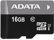 ADATA Premier - Flash-Speicherkarte (microSDHC/SD-Adapter inbegriffen) - 16 GB - UHS Class 1 / Class10 - microSDHC UHS-I - für Einzelhandelskunden