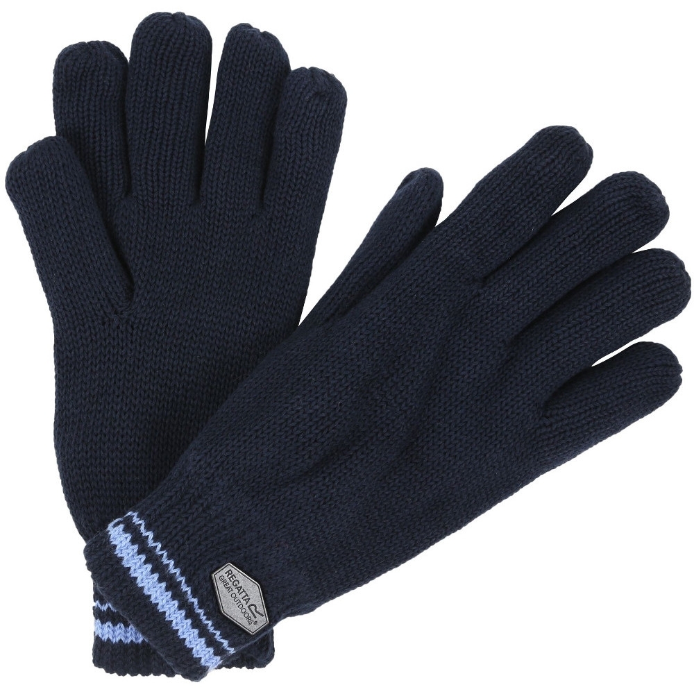 Regatta Mens Balton Cotton Jersey Knit Winter Walking Gloves Small / Medium