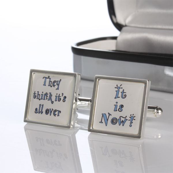 They Think Its All Over Cufflinks Engraved