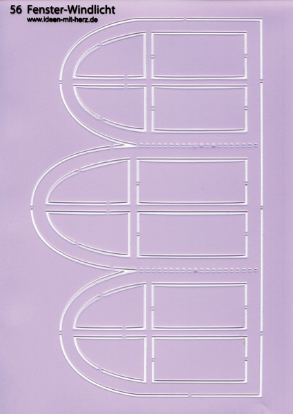 Design-Schablone Nr. 56 "Fenster-Windlicht", DIN A4