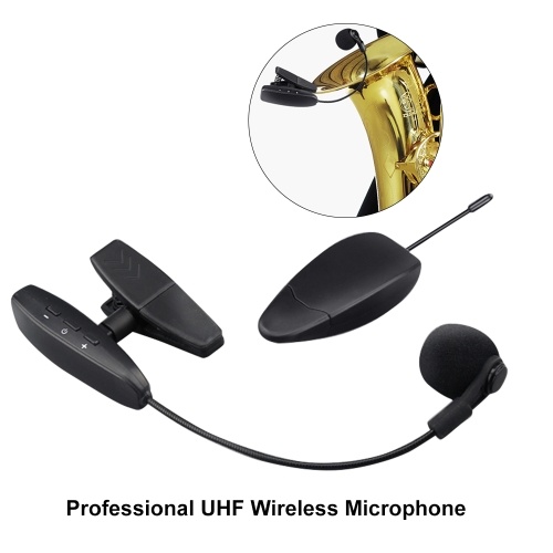 Microphone de saxophone UHF sans fil professionnel