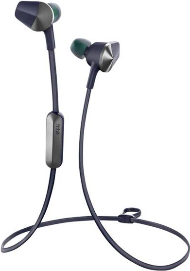 Fitbit Flyer - Ohrhörer mit Mikrofon - im Ohr - Bluetooth - drahtlos - Geräuschisolierung - Nightfall Blue (FB601BU-EU)