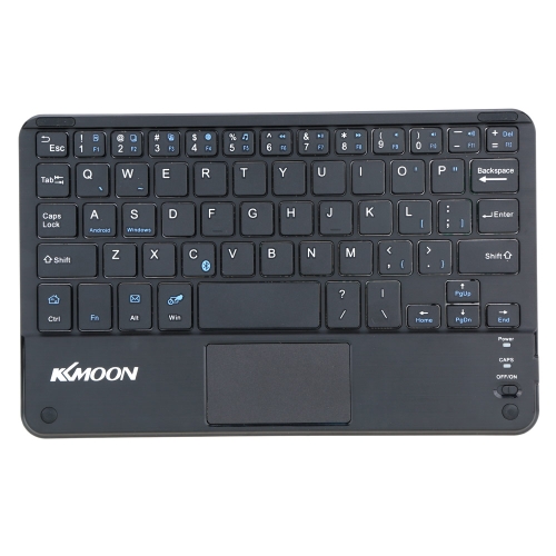 KKmoon 59 Keys Ultra Slim Thin Mini BT Keyboard with Touch Pad Panel for Android Windows PC Tablet Smartphone