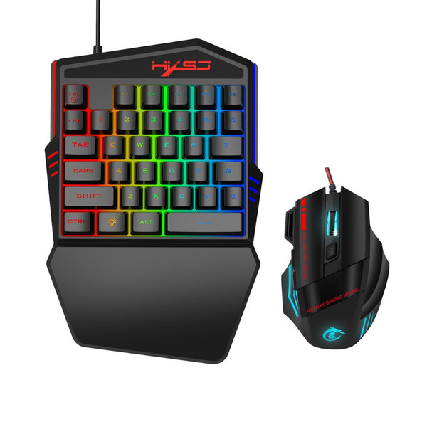 one-handed keyboard left-hand set compact mini portable mobile phone throne with battleground artifact game keyboard