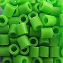 environ 500 pièces / sac 5mm vert lime perles Perler fusibles perles perles hama bricolage puzzle eva matériel safty pour les enfants