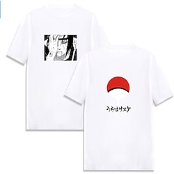Inspired by Naruto Cosplay Akatsuki Uchiha Itachi T-shirt Anime Cartoon Print Printing Harajuku Graphic T-shirt For Men's Women's Adults' Pure Cotton miniinthebox