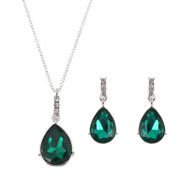 JASSY Luxury Zircon Birthstone Jewelry Set
