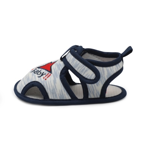 Zapatos de bebé para bebés pequeños Sandalias para niños Cinta mágica Suela blanda Zapatillas antideslizantes Prewalker para verano Azul Talla 4