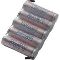 CONRAD ENERGY Empfänger-Akkupack 6 V / 1800 mAh Bauform Side by Side Stecksystem Mit Lötfahne