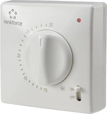 Renkforce Raumthermostat Aufputz Tagesprogramm 5 bis 30 °C TR-93 (TR-93)