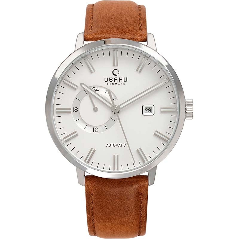 Obaku Utrolig Cognac Men's Wristwatch V210GTCIRZ