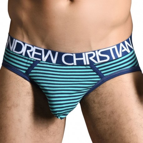 Andrew Christian Almost Naked Madison Stripe Brief M