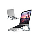 LITBest Soporte para laptop Aleación de aluminio Portátil Plegable Ángulo ajustable Altura ajustable Ventilador