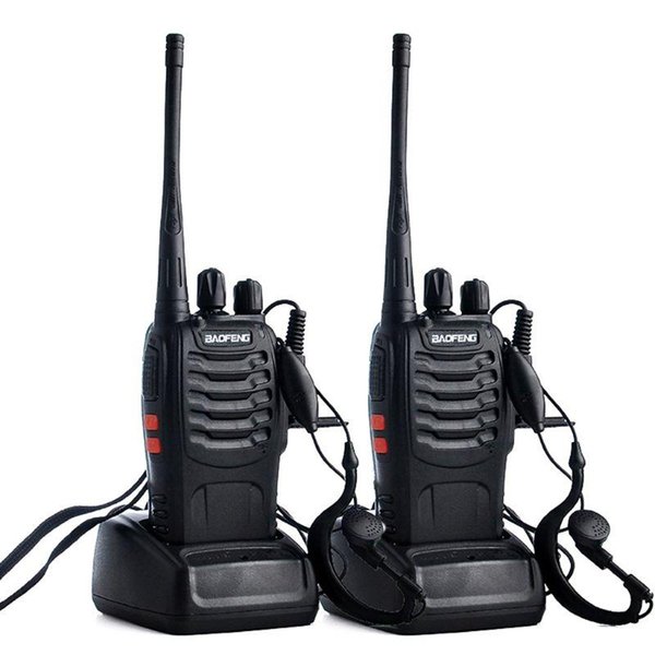 Walkie Talkie 2pcs/lot BF-888S UHF Two Way Radio Baofeng 888s 400-470MHz 16CH Portable Transceiver With X6HA