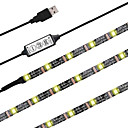 ZDM 2m Ensemble de Luminaires / Barrette d'Eclairage RVB 60 LED 5050 SMD RVB Découpable / USB / Pour Véhicules 5 V / Alimenté par Port USB 1 set
