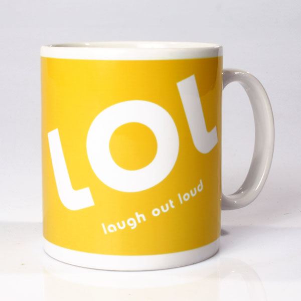 Personalised LOL Txt Mug
