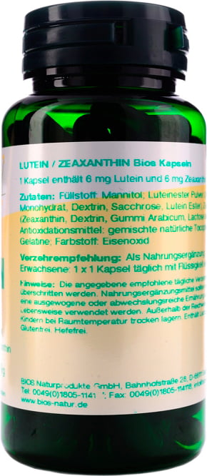 bios Naturprodukte Lutein / Zeaxanthin