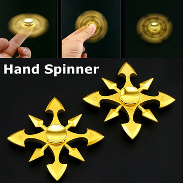 Hand Finger Spinner Tri-Spinner Fidget  Zinc Alloy EDC Focus Stress Game Toy ADHD