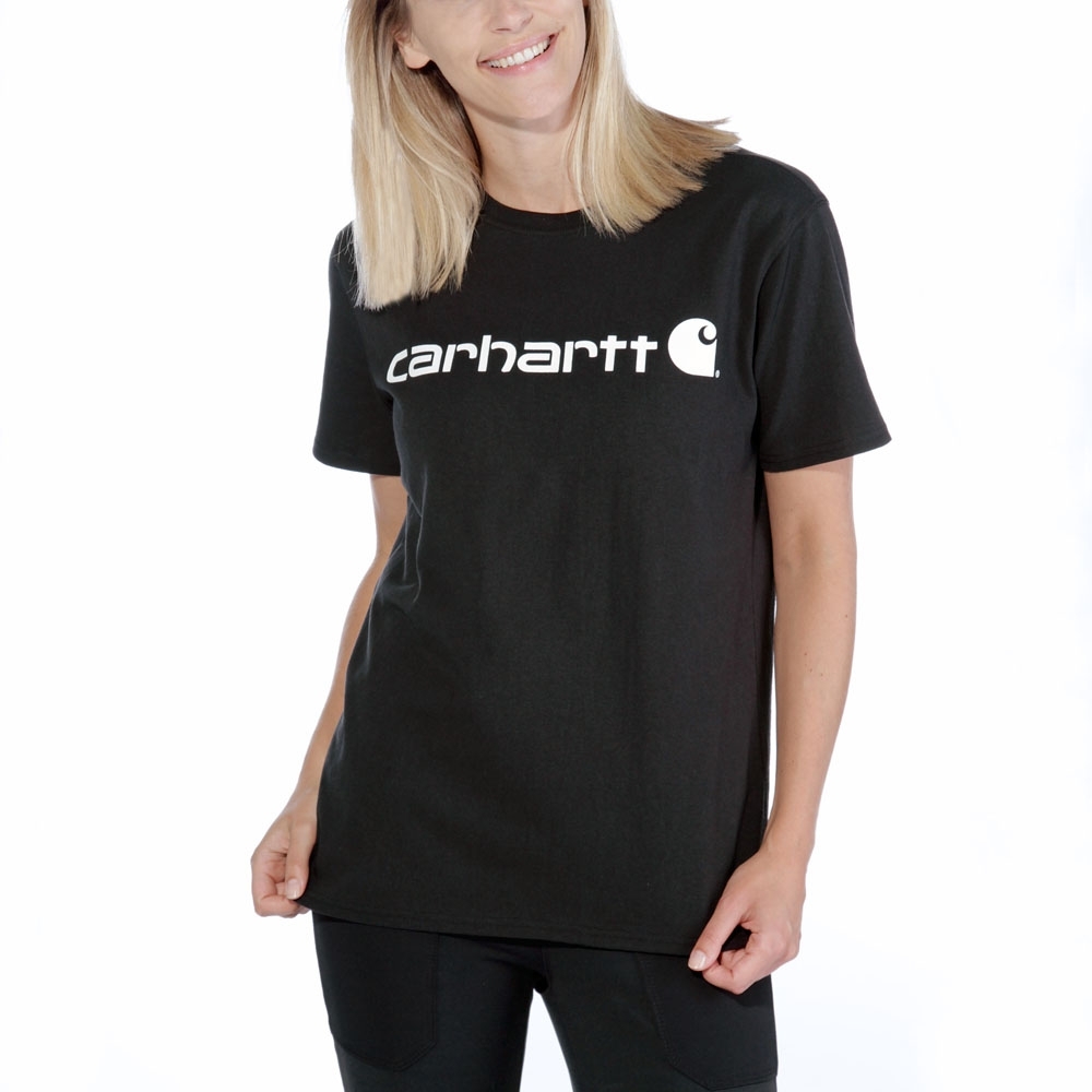 Carhartt Womens Workwear Logo Graphic Short Sleeve T Shirt XL - Bust 41.5-43.5' (105-110cm)