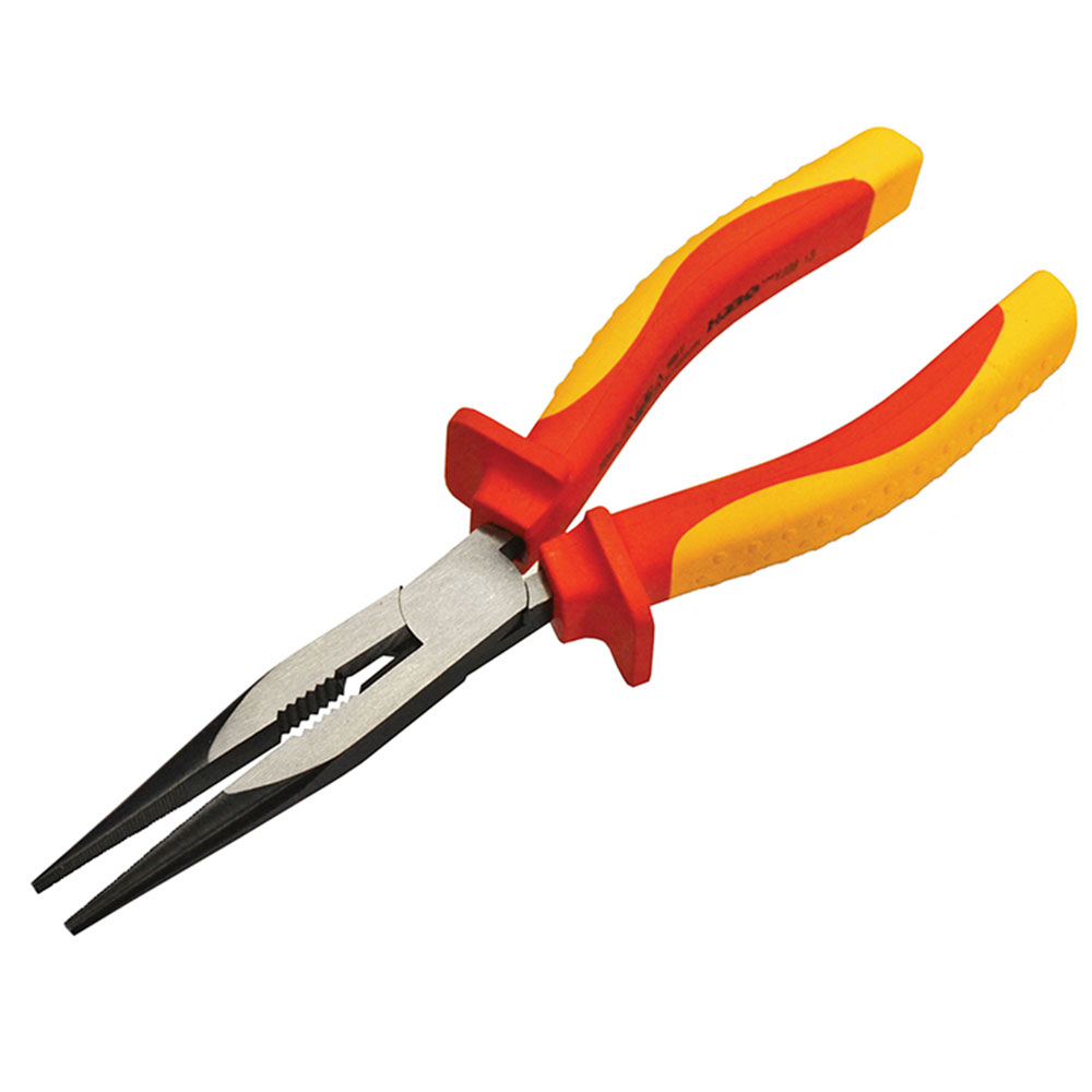 Faithfull FAIPLVDELN8 VDE 200mm Long Nose Pliers