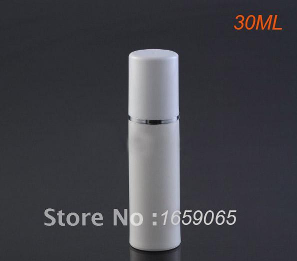 30ml white acrylic airless vacuum pump lotion bottle with white cap used for serum/lotion/emulsion/foundation Cosmetic Container