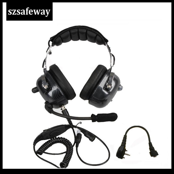 Quality Heavy Duty Two Way Radio Noise Cancelling Headset With Boom Mic Heaphone For Vertex VX-230, VX-231, VX-351, VX-260