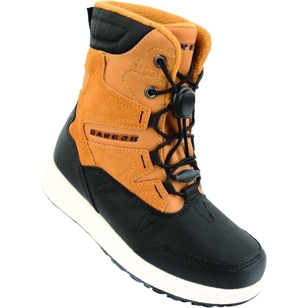 Dare 2b Boys Enzo Jnr Snowproof Hardwearing Suede Snow Boots UK Size 2 (EU 34  US 3)