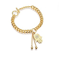 Women's Bracelet Geometrical Heart Stylish Simple Alloy Bracelet Jewelry Gold For Daily Promise Lightinthebox