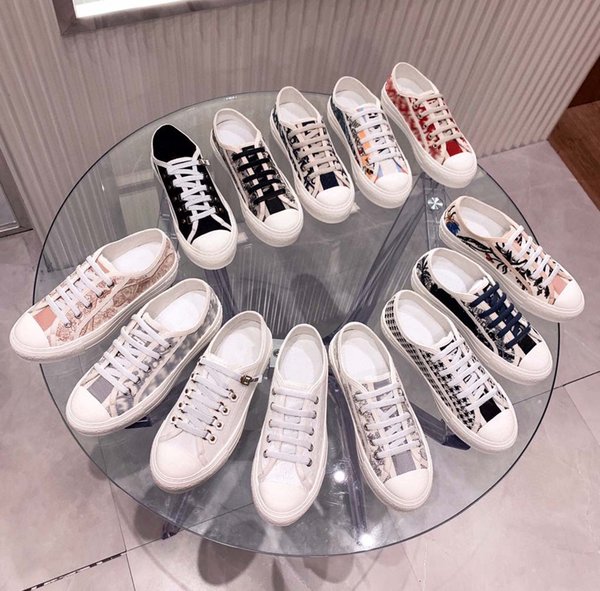 Classics Quality Women shoes Espadrilles Sneakers printing Walk Sneaker Embroidery canvas Low Top Platform Shoe Girls By home011 08