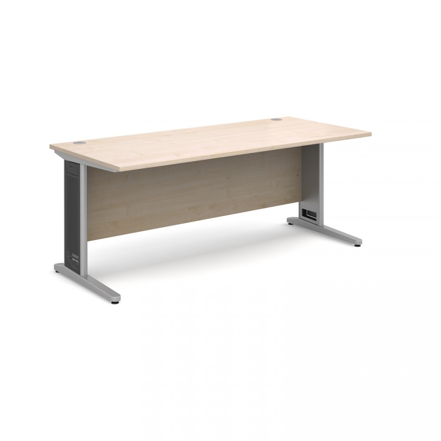 Largo Straight Office Desk 1800mm- Maple