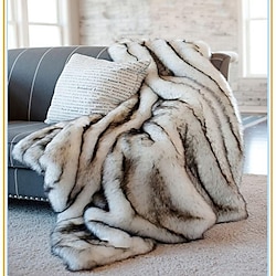 Couvertures et Jetés, Couleur Pleine Tissu de laine Réchauffeur Doux couvertures miniinthebox