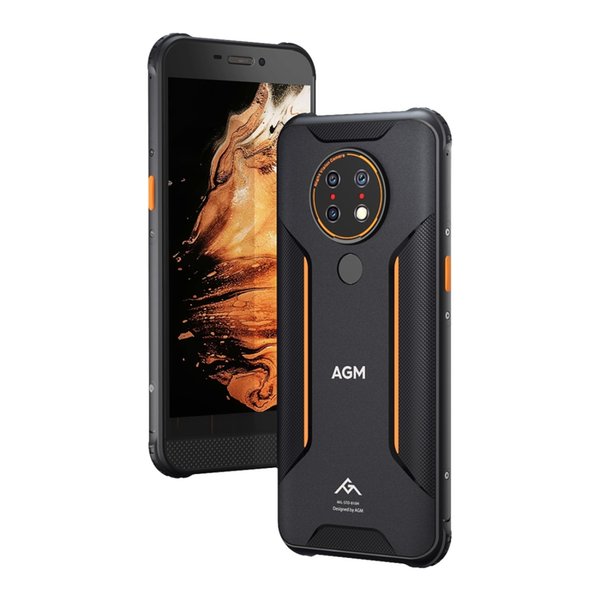 AGM H3 US Version Rugged Phone, Night Vision Camera, 4GB+64GB Triple Back Cameras, IP68/IP69K/810H Waterproof Dustproof Shockproof, Fingerprint Identification, 5400mAh