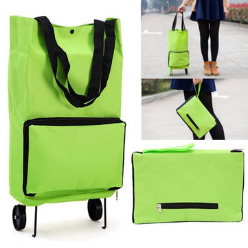 Protable Shopping Trolley Bag With Wheels Portable Foldable Shopping Bag Cart