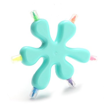 DIY Cute Kawaii Plastic Highlighter Color Pen Novelty Item For Kids Gift Korean Stationery