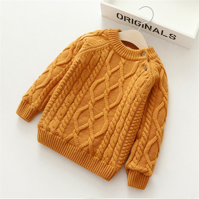 Baby / Toddler Casual Solid Thick Knitwear