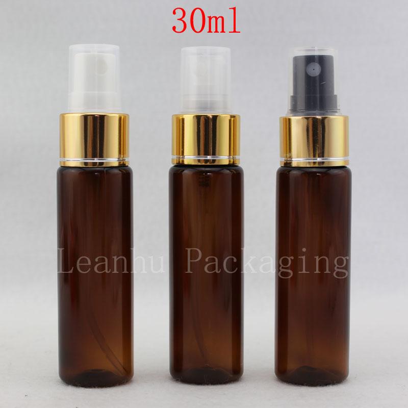 30ml X 50 Empty Brown Bottle with Spray Pump Refillable Perfume Bottles , Travel Size Sprayer Bottles Container,Mist Spray 1OZ