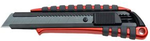 NT Cutter PMGL EV01R, Aluminium, rot / schwarz Gehäuse aus rot beschichtetem Aluminium, 18 mm Klinge, für - 1 Stück (h1310618)