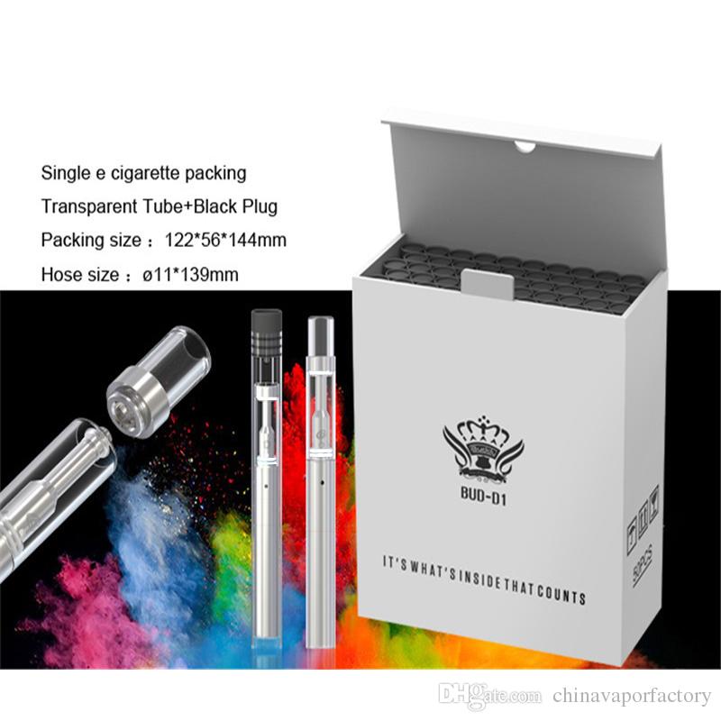 Disposable Vape Pens Cartridges D1 Bud Ceramic Coil Empty Thick Oil Cartridge 310mah LED Battery Vaporizer E cigarettes Vape