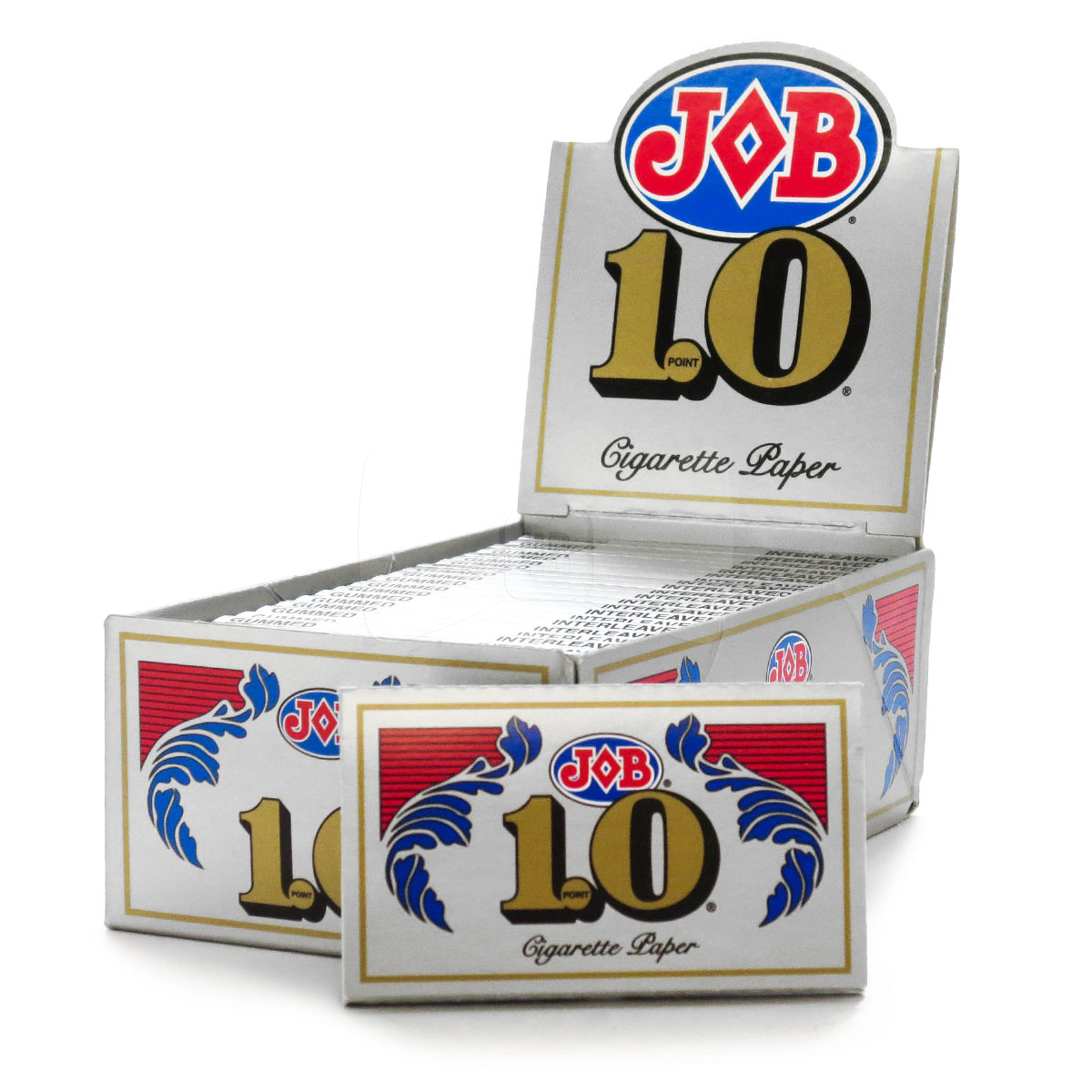 JOB 1.0 Silver Rolling Papers Box