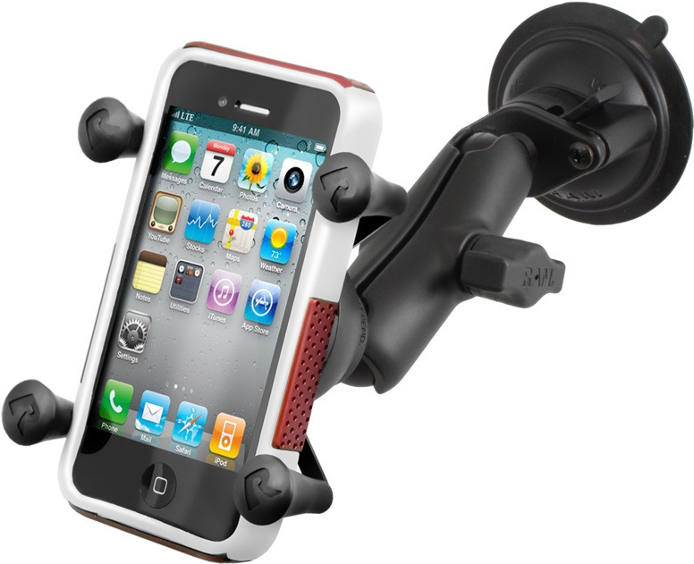 RAM Mount RAM-B-166-UN7 - Handy/Smartphone - Auto - Passive Halterung - Schwarz - Aluminium - Edelstahl - Apple iPhone 5s - 5c - 5 - 4S - 4 - 3GS - 3G - iPhone iPod touch - iPod (G1-G5) - Samsung Galaxy S4 (RAM-B-166-UN7)