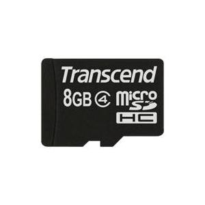 Transcend - Flash-Speicherkarte - 8GB - Class 4 - microSDHC (TS8GUSDC4)