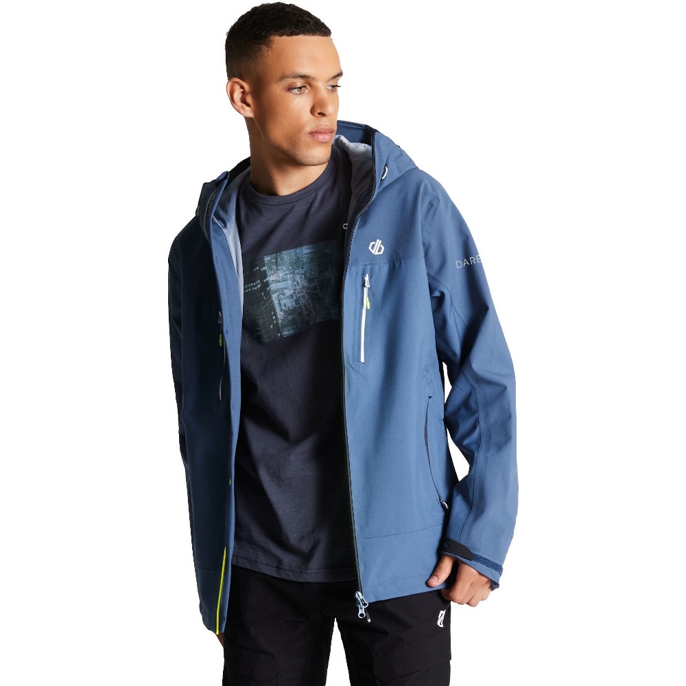 Dare 2b Mens Resolute Waterproof Breathable Hooded Jacket 3XL - Chest 50' (127cm)