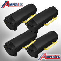 4 Ampertec Toner für Lexmark 24B6035  schwarz