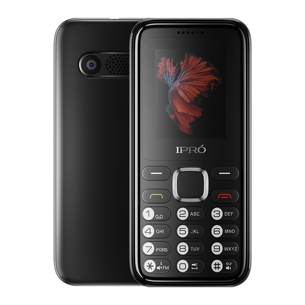 IPRO A10mini Phones 1.77 inch 32BMB+32MB 600mAh Cellphone Dual SIM Card Bar Feature Mobile Phone Keypad Unlocked 2G GMS EU Plug Black