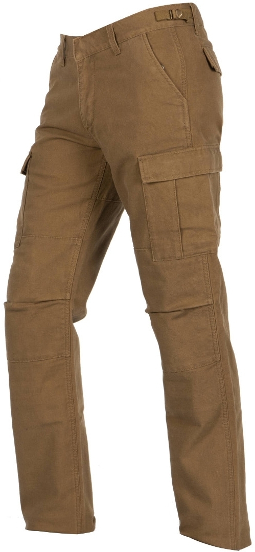 Helstons Cargo Motorcycle Textile Pants, green-brown, Size 32, green-brown, Size 32