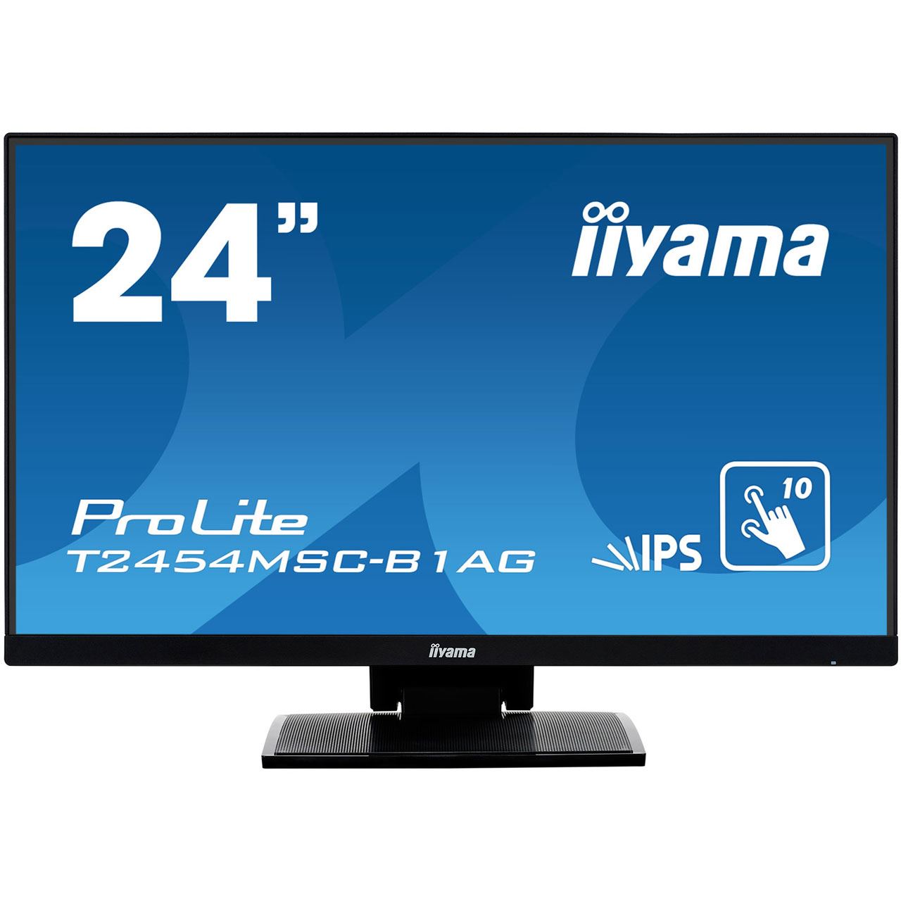 Iiyama ProLite T2454MSC-B1AG - LED-Monitor - 60.5 cm (23.8"") - Touchscreen - 1920 x 1080 Full HD (1080p) - IPS - 250 cd/m² - 1000:1 - 5 ms - HDMI, VGA - Lautsprecher - mattschwarz